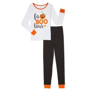 Girls Halloween Pajama Set - Size 4 - Comfy & Spooky 2-Piece